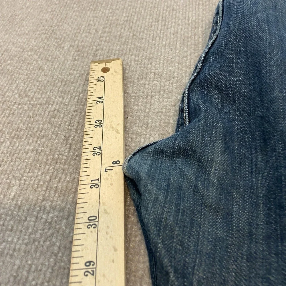 Levis 501 Jeans Mens 38x32 Blue Medium Wash Straight Leg 100% Cotton Denim Pants